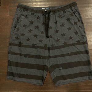 Tony Hawk Gray and Black Stars n Stripes Shorts